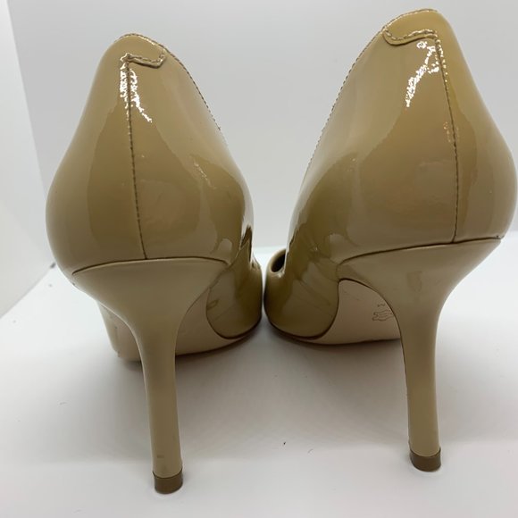 Joan & David Tan Patent Leather Heels - Size 8.5 - Picture 5 of 7
